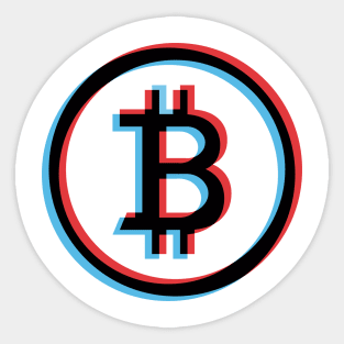Bitcoin BTC Cool Logo Trader Cryptocurrency Lover Mining Sticker